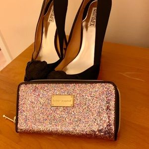 Betsey Johnson Glitter Wallet